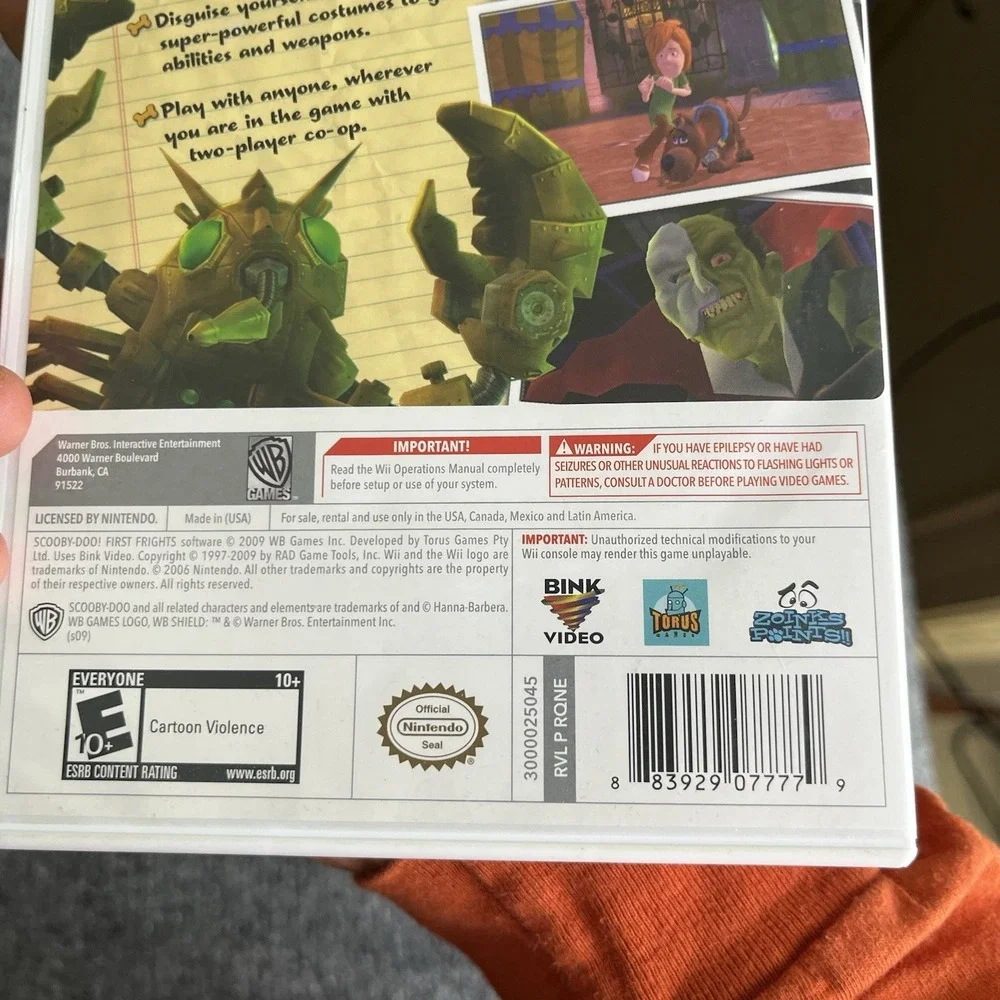 Scooby-Doo First Frights Nintendo Wii CIB TESTED WORKS!